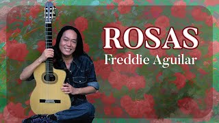 ROSAS  Freddie Aguilar Lyric Video OPM [upl. by Nils]