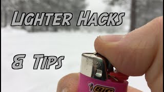 Lighter Tips amp Tricks Hacks to Make a Disposable Lighter Better [upl. by Halda679]