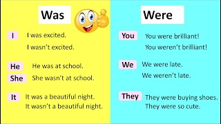 WAS vs WERE 🤔 How to use the verb correctly  English grammar [upl. by Stent]