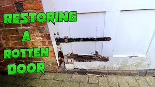 Rotten Door Full Repair Heres How I Did It [upl. by Anneyehc]