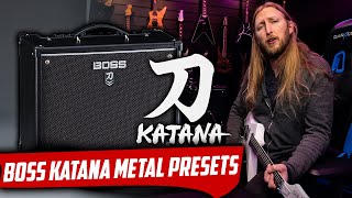 BOSS KATANA  METAL CHUG PRESETS [upl. by Anal]