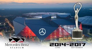 Official Atlanta Falcons MercedesBenz Stadium Construction TimeLapse [upl. by Giarc]