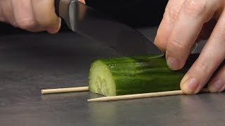 Cut The Cucumber Just So amp It Becomes A Work Of Art [upl. by Daahsar]