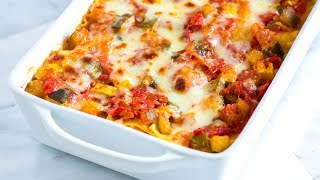 Easy Vegetable Lasagna Recipe  How to Make Fresh Vegetable Lasagna [upl. by Dougald236]