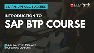 Introduction to SAP BTP Course  ZaranTech [upl. by Willett]