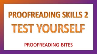 Test Your Proofreading Skills 2 How good are you at proofreading [upl. by Keily]