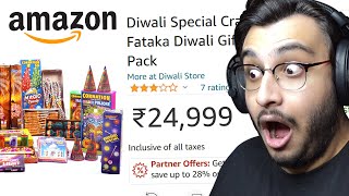 I BOUGHT DIWALI CRACKERS FROM AMAZON [upl. by Palmer]