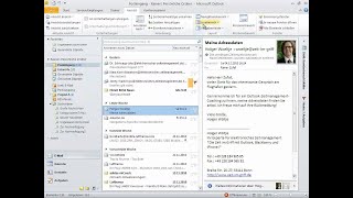 Zeitmanagement mit Outlook VideoSeminar Lektion 11 EMailGrundeinstellungen [upl. by Nannie]