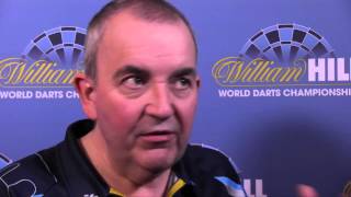 Interview  Angry Phil Taylor Sends Out Warning Message At Ally Pally [upl. by Sible]