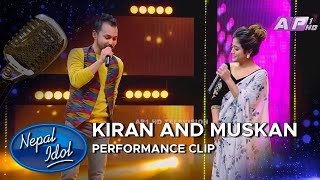 AAGE AAGE TOPAI KO GOLA  KIRAN AND MUSKAN  NEPAL IDOL SEASON 3  AP1HD [upl. by Asfah]