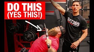 Get a “MONSTER” Bench Press 3 MOVES [upl. by Merridie]