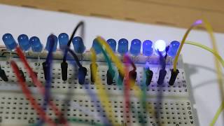 Part A Basic working of 4017  Cascade and make 25 LED chaser circuit [upl. by Ferrel]