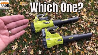 Ryobi Whisper Series Leaf Blower Demonstration Which Should You Get 18 or 40 volt RyobiTools [upl. by Murielle]