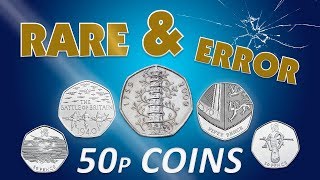 Rare and error 50p coins in circulation Could they be worth £££ [upl. by Brandice]