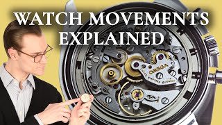 Watch Movements Explained  Mechanical vs Automatic vs Quartz Watches [upl. by Trebornhoj]