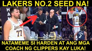 Lakers NO2 na sa West  TAMEME sa TRASHTALK ni Luka si Harden at ang mga Coach ng Clippers [upl. by Euqinoj]