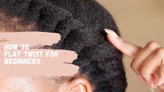 HOW TO FLAT TWIST NATURAL HAIRBEGINNER FRIENDLY [upl. by Ebberta599]