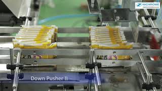 Automatic Pouch Packing System  Bundling and wrapping  Flexiwrap ST [upl. by Josephina650]