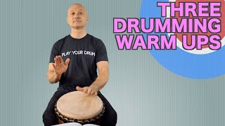 3 Djembe Warmups  Djembe Lesson [upl. by Zaccaria]