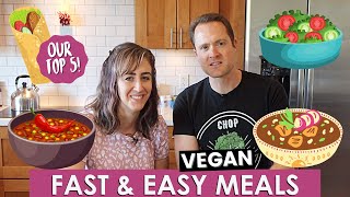 Our 5 Favorite Easy Vegan Meals Oil Free [upl. by Etterual246]