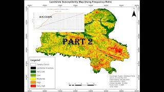 Landslide Susceptibility Assessment using Frequency Ratio Approach PART2 [upl. by Nesyaj]