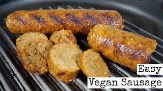 Easy Basic Vegan Sausage Recipe [upl. by Olbap]